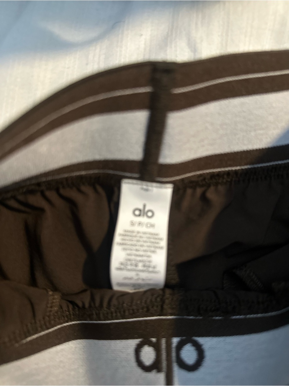ALO Yoga Chocolate Brown Wide-Leg Suit Up Trouser - Picture 2 of 4